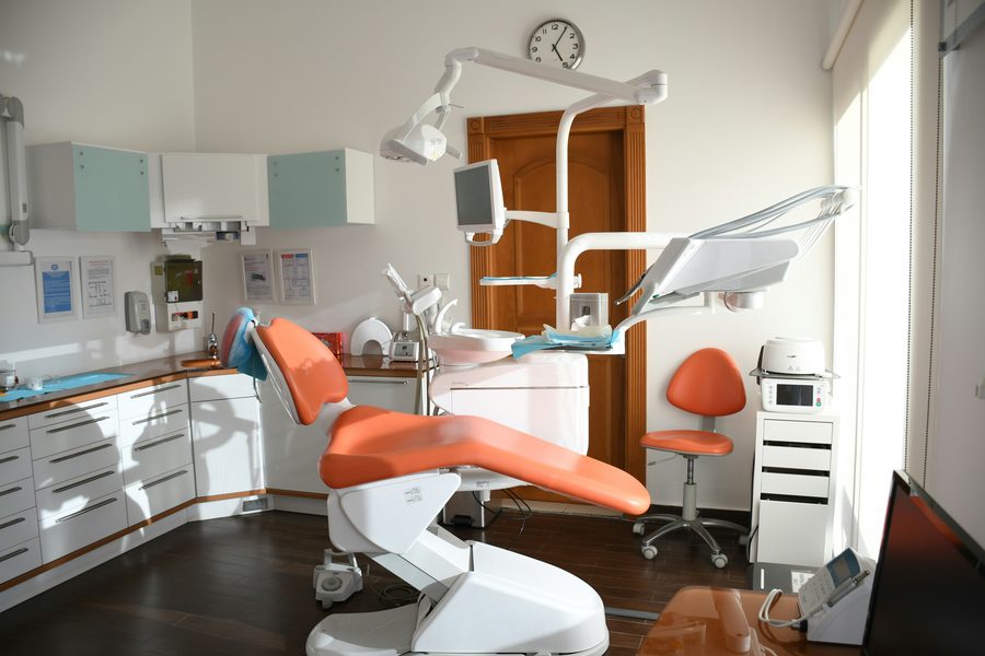 Modern dental treatment chair and equipment