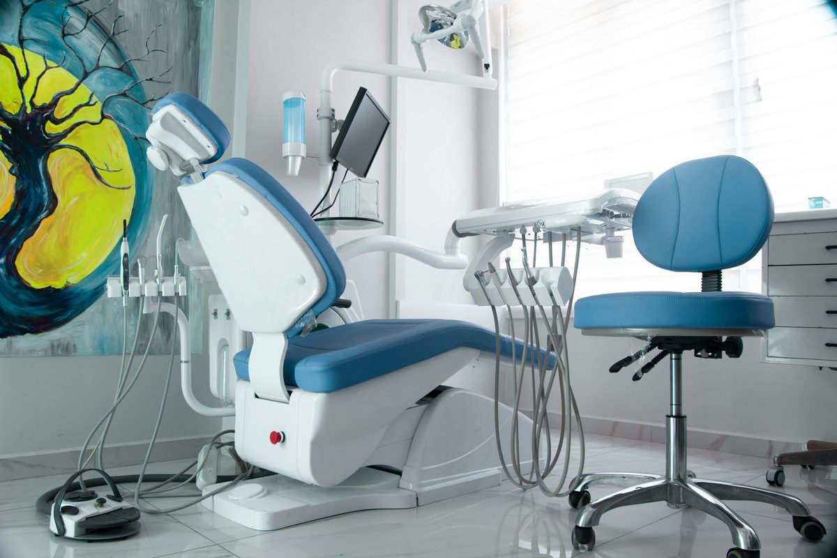 Bright, modern dental studio interior